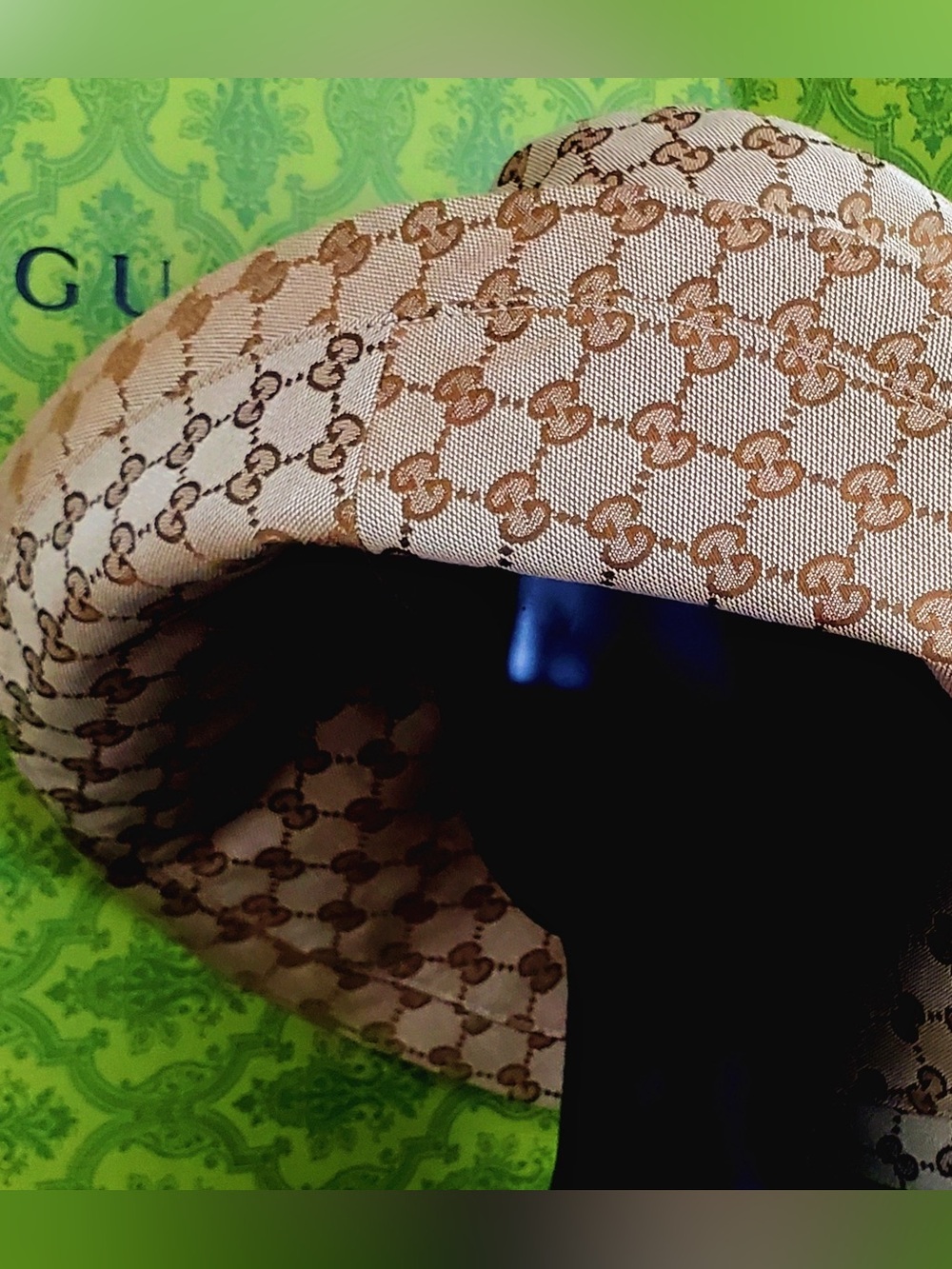 Beige Canvas in Large Wide Brim Monogram Bucket Hat Jacquard Sun Coverage Beach - Picture 3 of 16